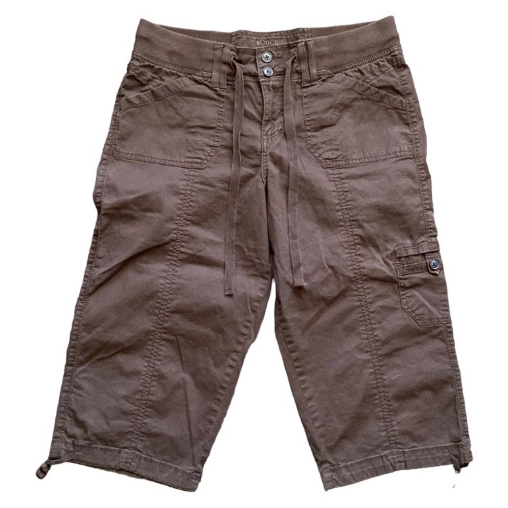 Sonoma life+style brown cargo khaki capris pants